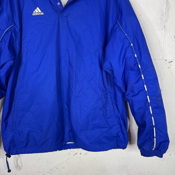 Adidas Quarter-Zip Pullover Jacket Vintage Y2K Large - Picture 3 of 10